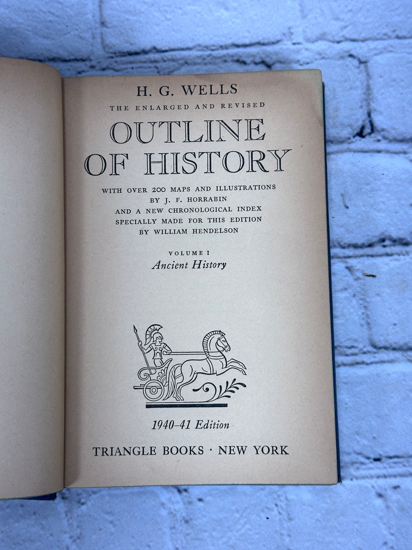 H.G. Wells Outline of History [Enlarged Revised · 3 Volume Set · 1940-1941 Ed.]