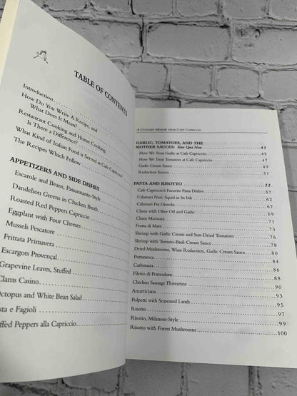 Cafe Capriccio: A Culinary Memoir (Signed)