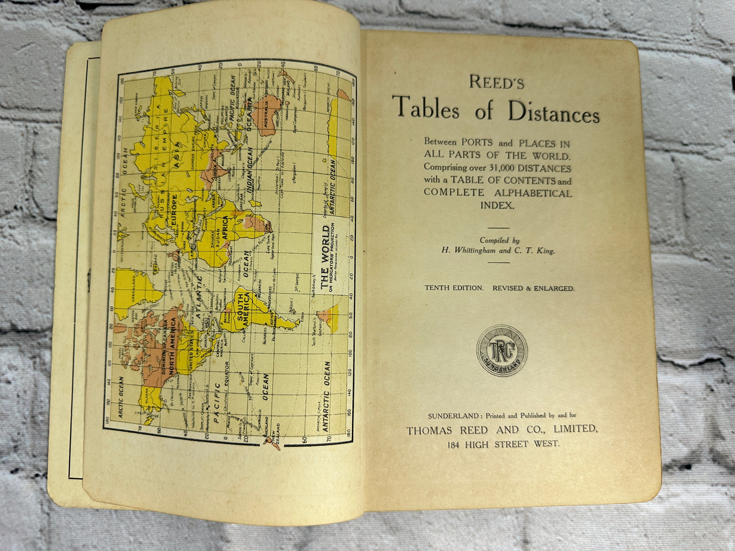 Reed's Tables Of Distances Between Ports In All Parts Of The World [1916]