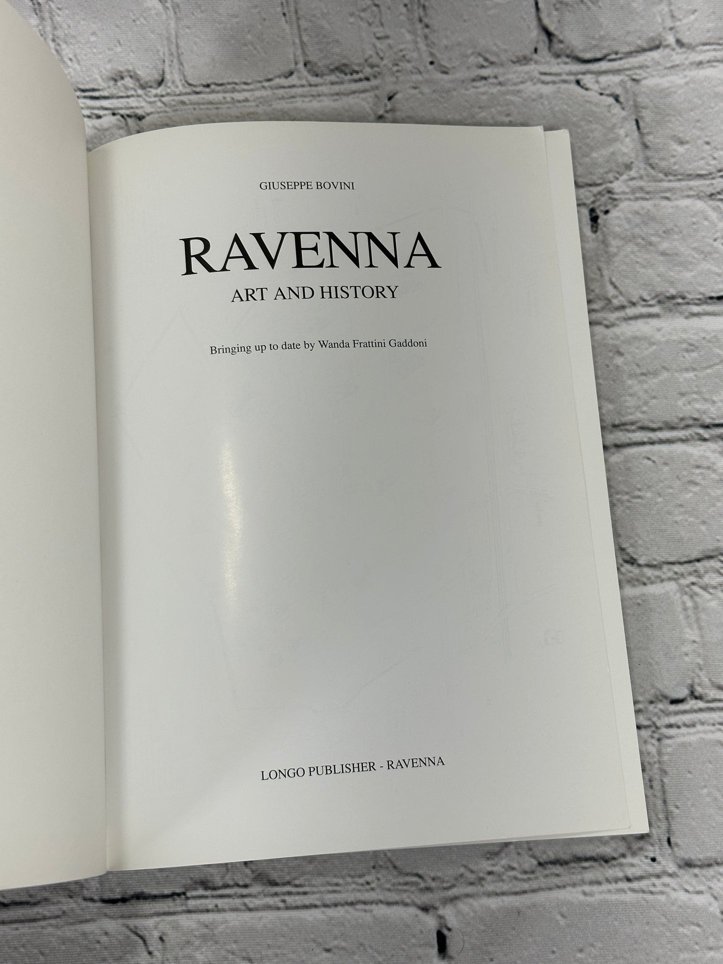 Ravenna Art And History Giuseppe Bovini [1991]