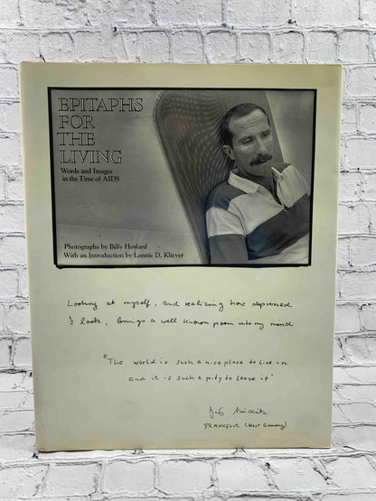 Epitaphs for the Living: Words And Images in the Time of AIDS