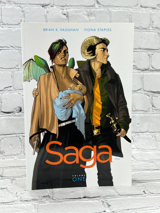 Saga Volume 1 by Brian K Vaughan, Fiona Staples [5th Print · 2015 · Image Comics]