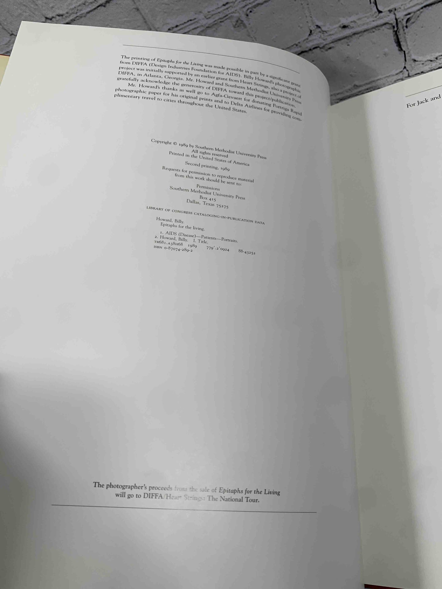 Epitaphs for the Living: Words And Images in the Time of AIDS
