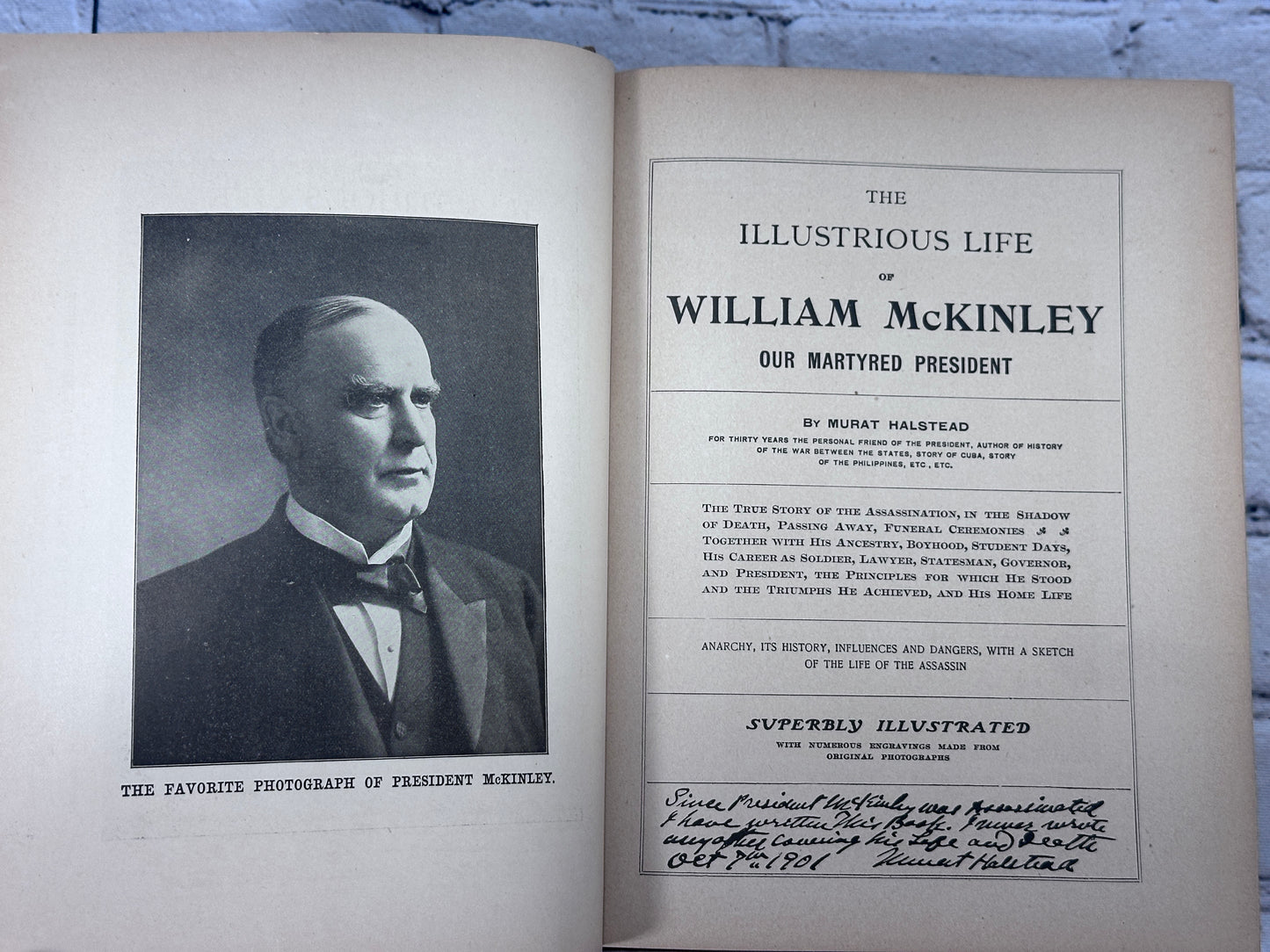 Illustrious Life of William McKinley Our Martyred President By Murat Halstead [1901]