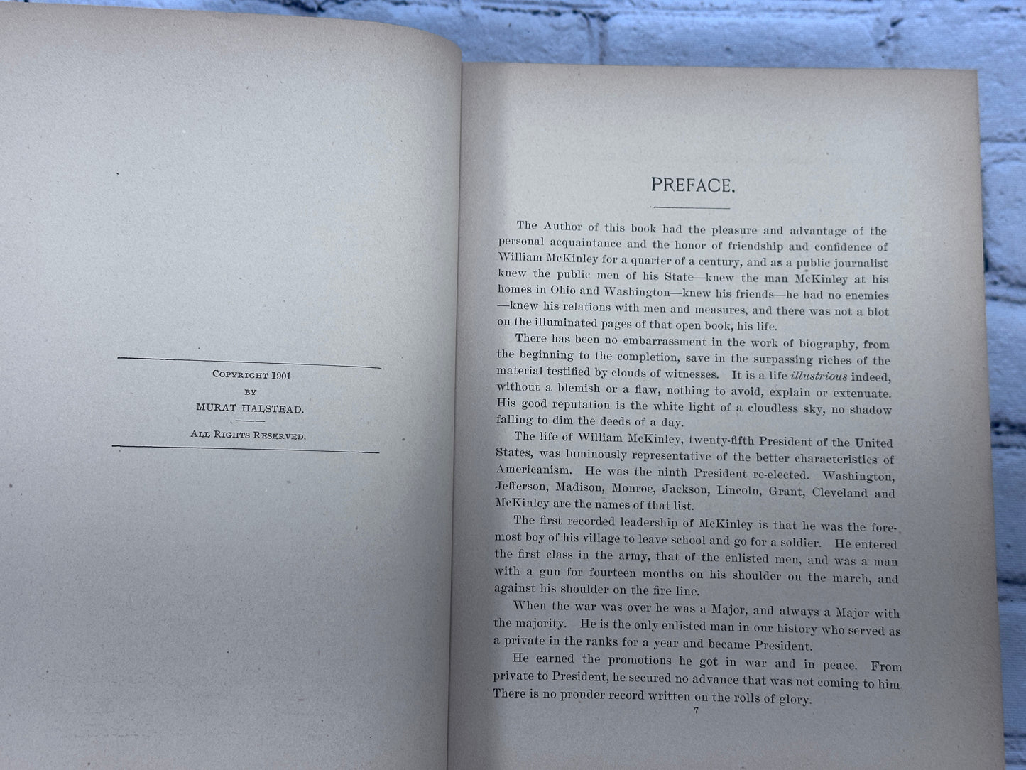 Illustrious Life of William McKinley Our Martyred President By Murat Halstead [1901]