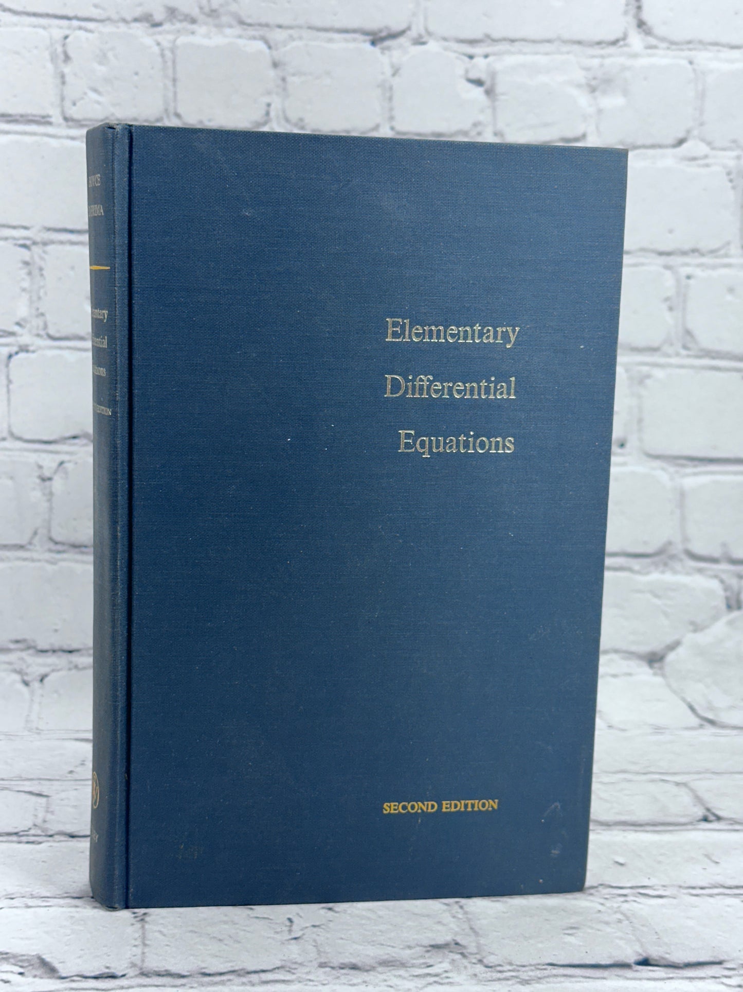 Elementary Differential Equations, William Boyce & Richard DiPrima [2nd Edition]