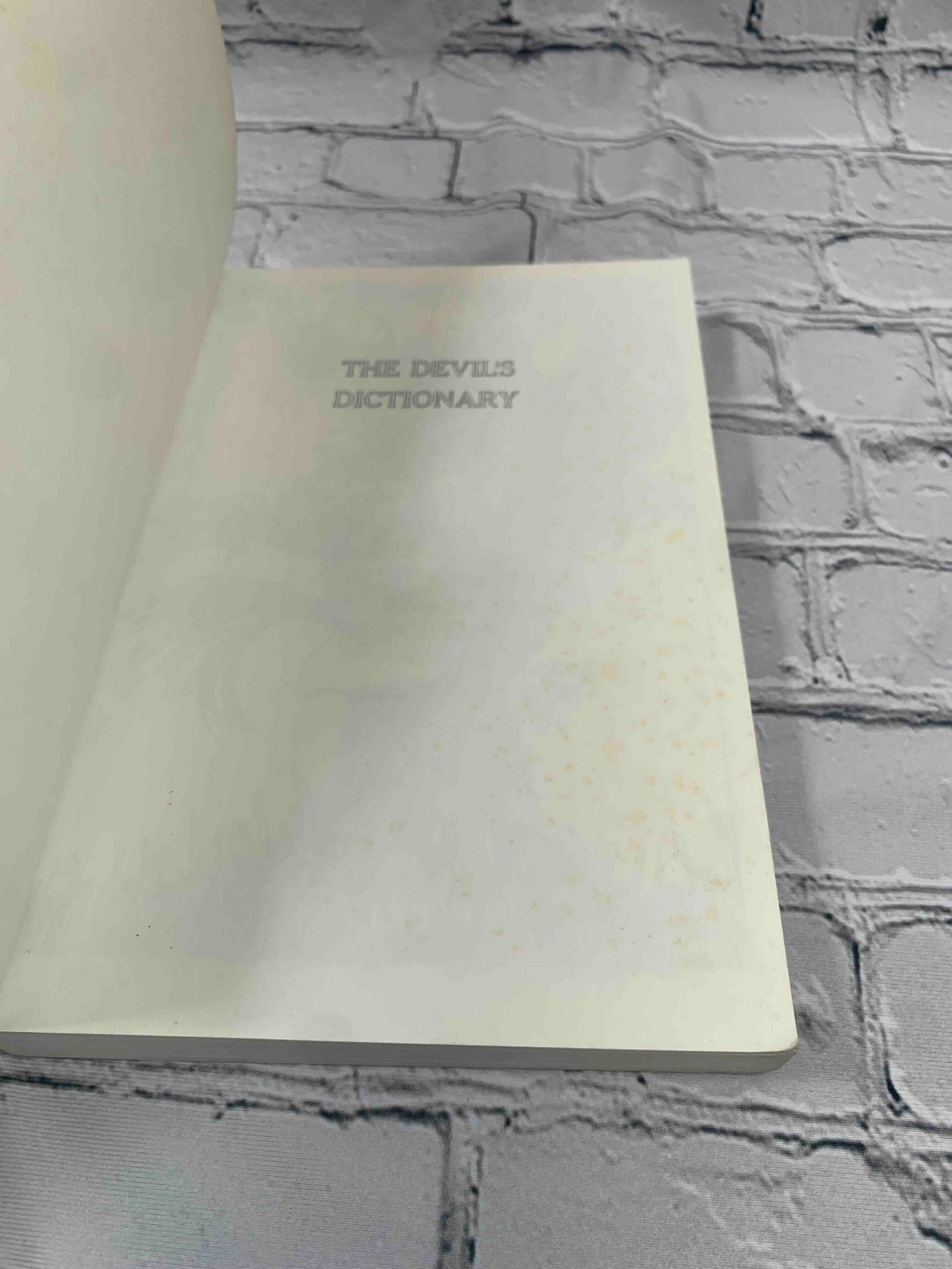 The devil's dictionary