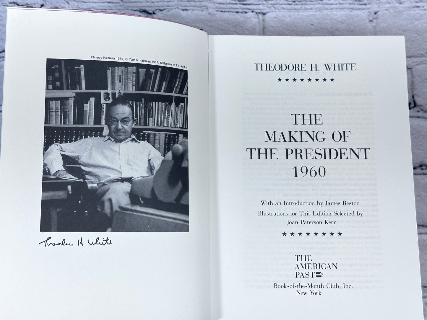 The Making of the President by Theodore H. White [Book of the Month · 1960]