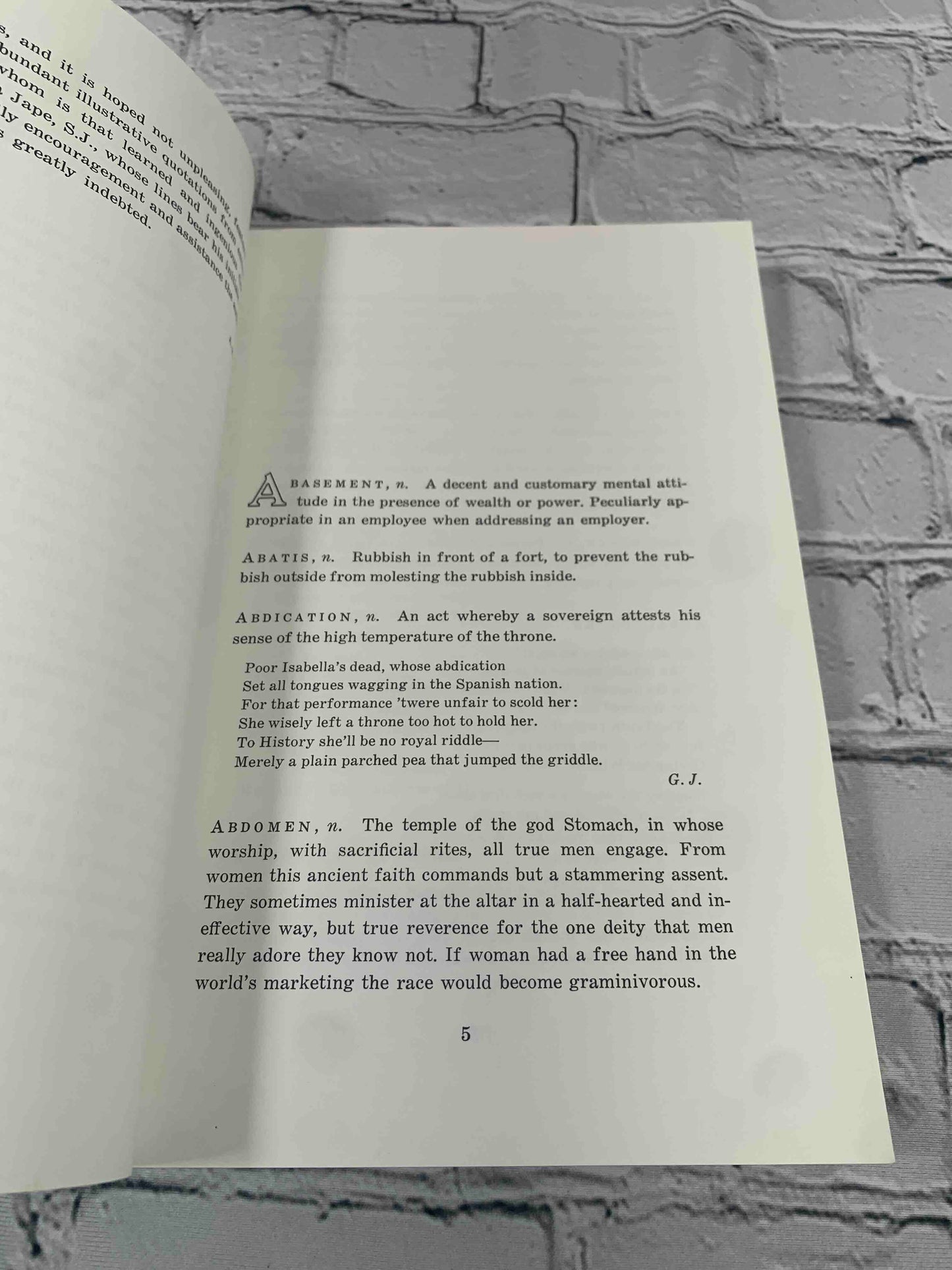 The devil's dictionary