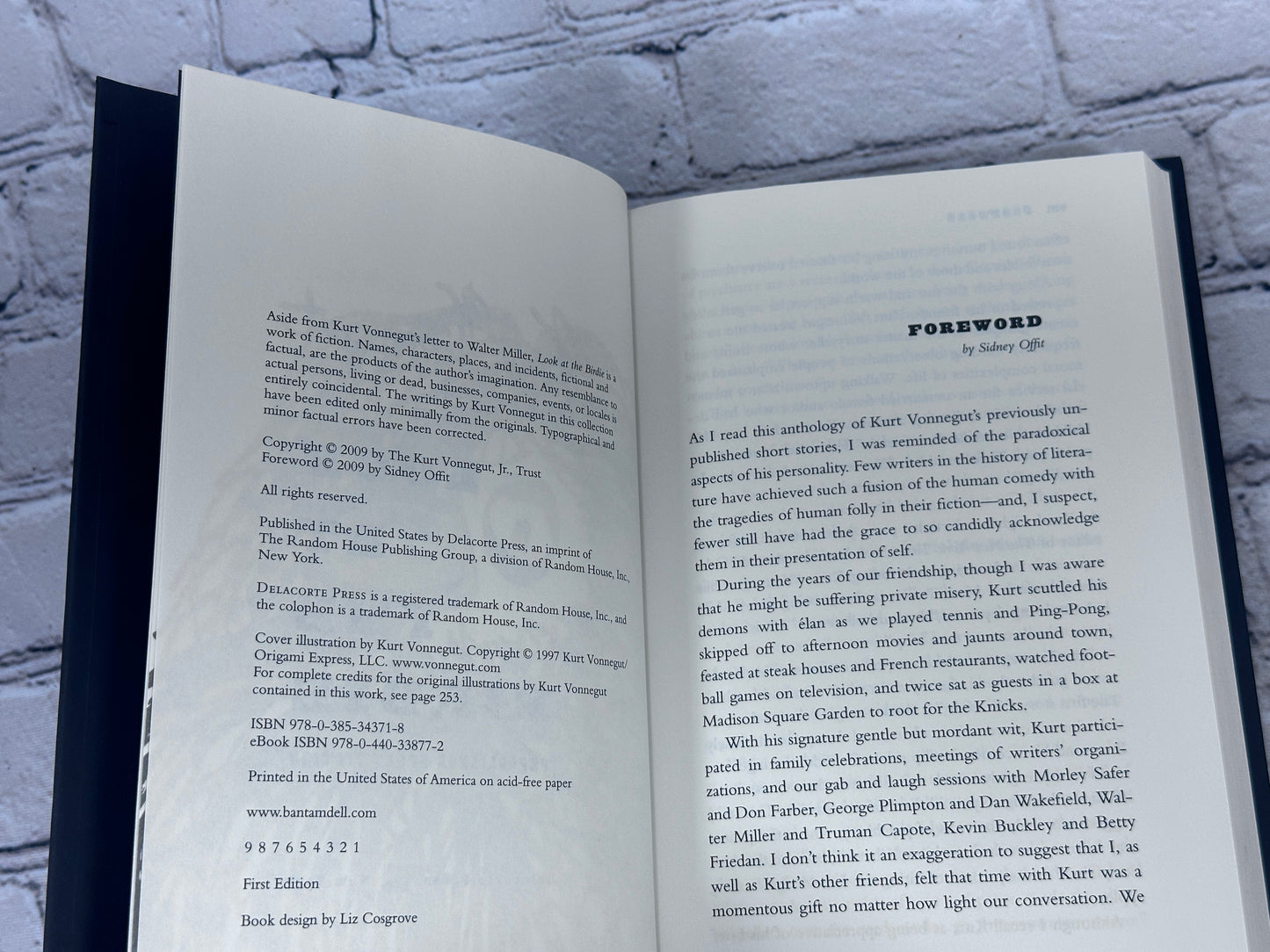 Look At The Birdie By Kurt Vonnegut [1st Print · 1st Edition · 2009]
