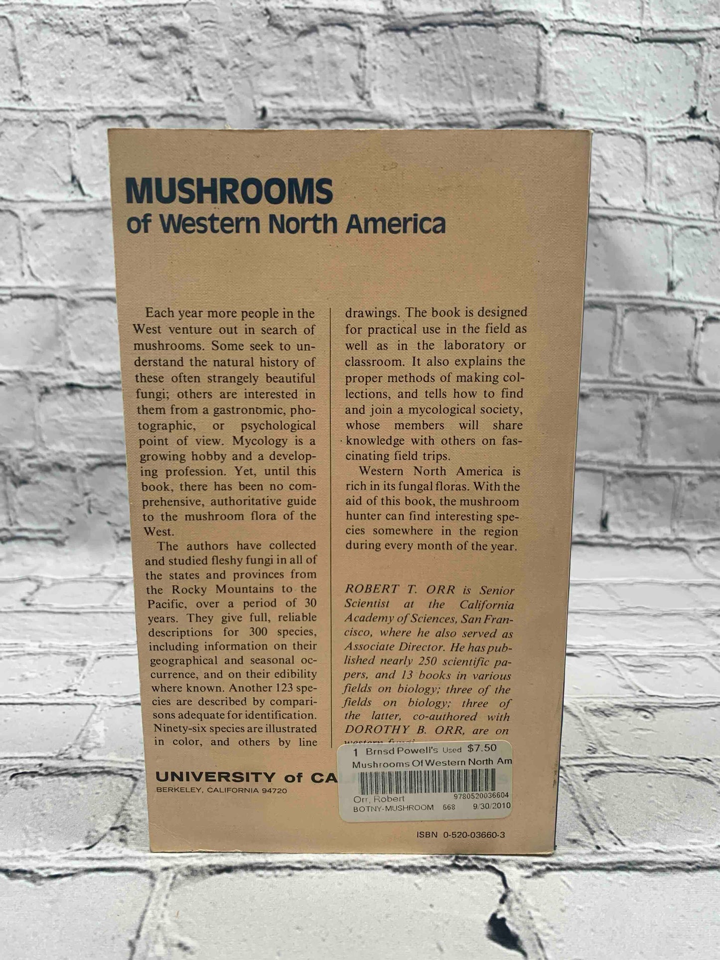 Mushrooms of Western North America