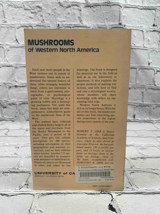 Mushrooms of Western North America