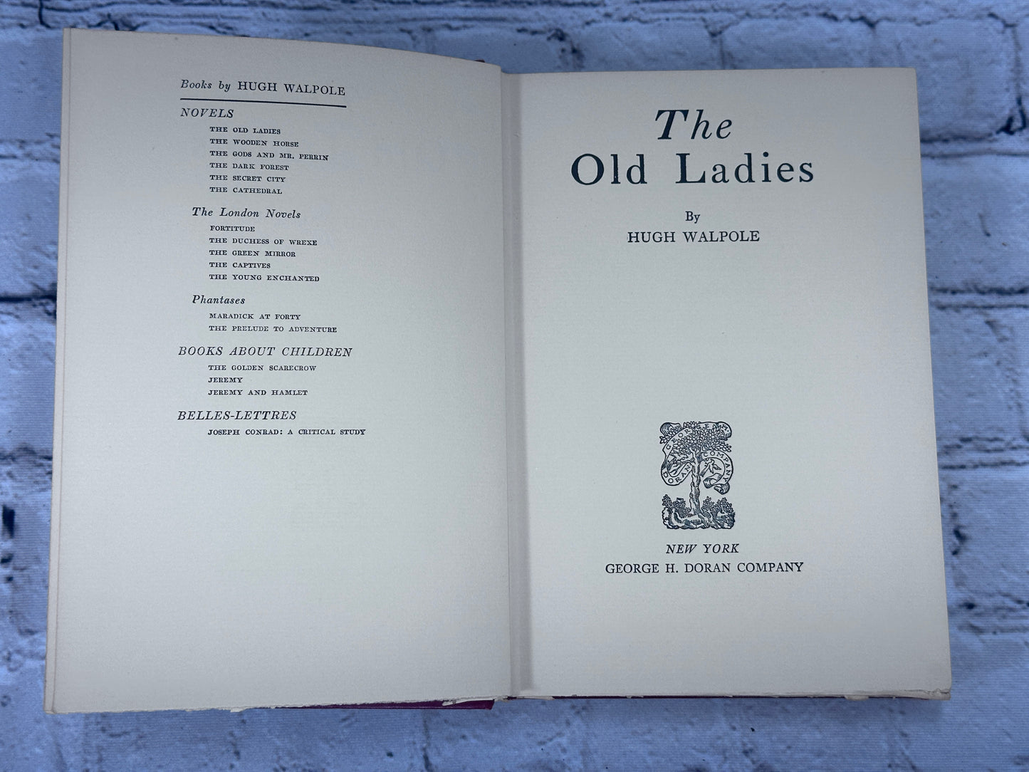 The Old Ladies by Hugh Walpole [George Doran Co. · 1924]