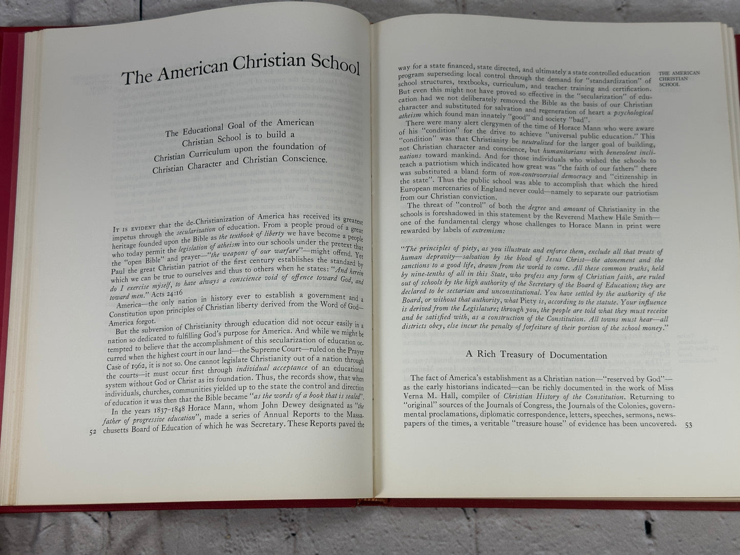 Christian History of The Constitution & Teaching and Learning America's Christian History, Verna Hall & Rosalie J Slater [Lot of 2 · Signed]