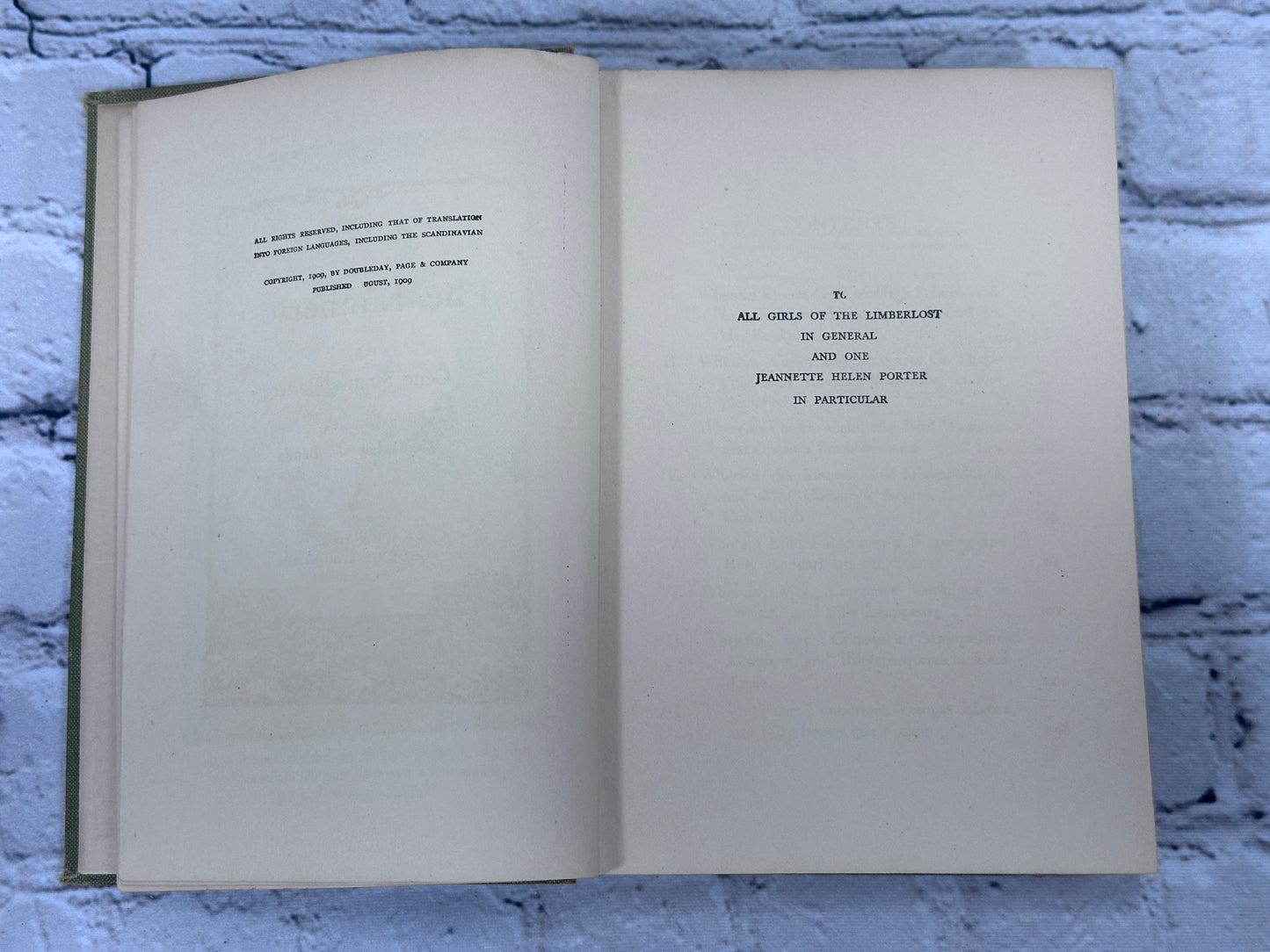 A Girl of the Limberlost by Gene Stratton Porter [August 1909]