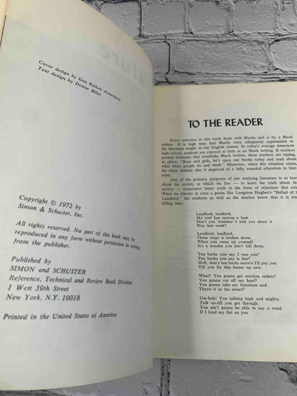 Black Literature An Anthology of Outstanding Black Writers