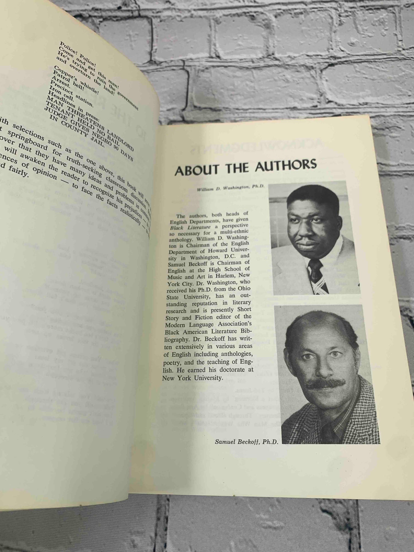 Black Literature An Anthology of Outstanding Black Writers