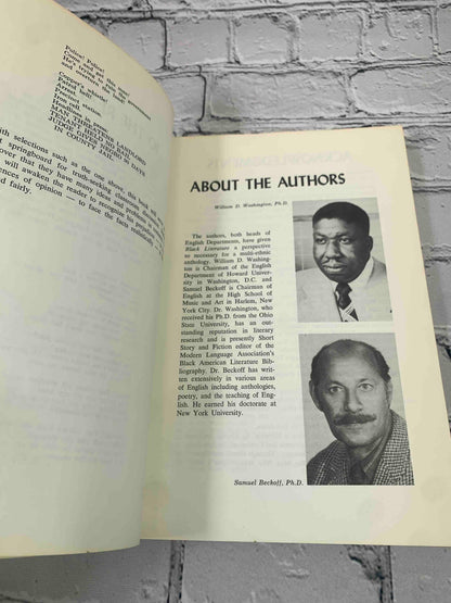 Black Literature An Anthology of Outstanding Black Writers