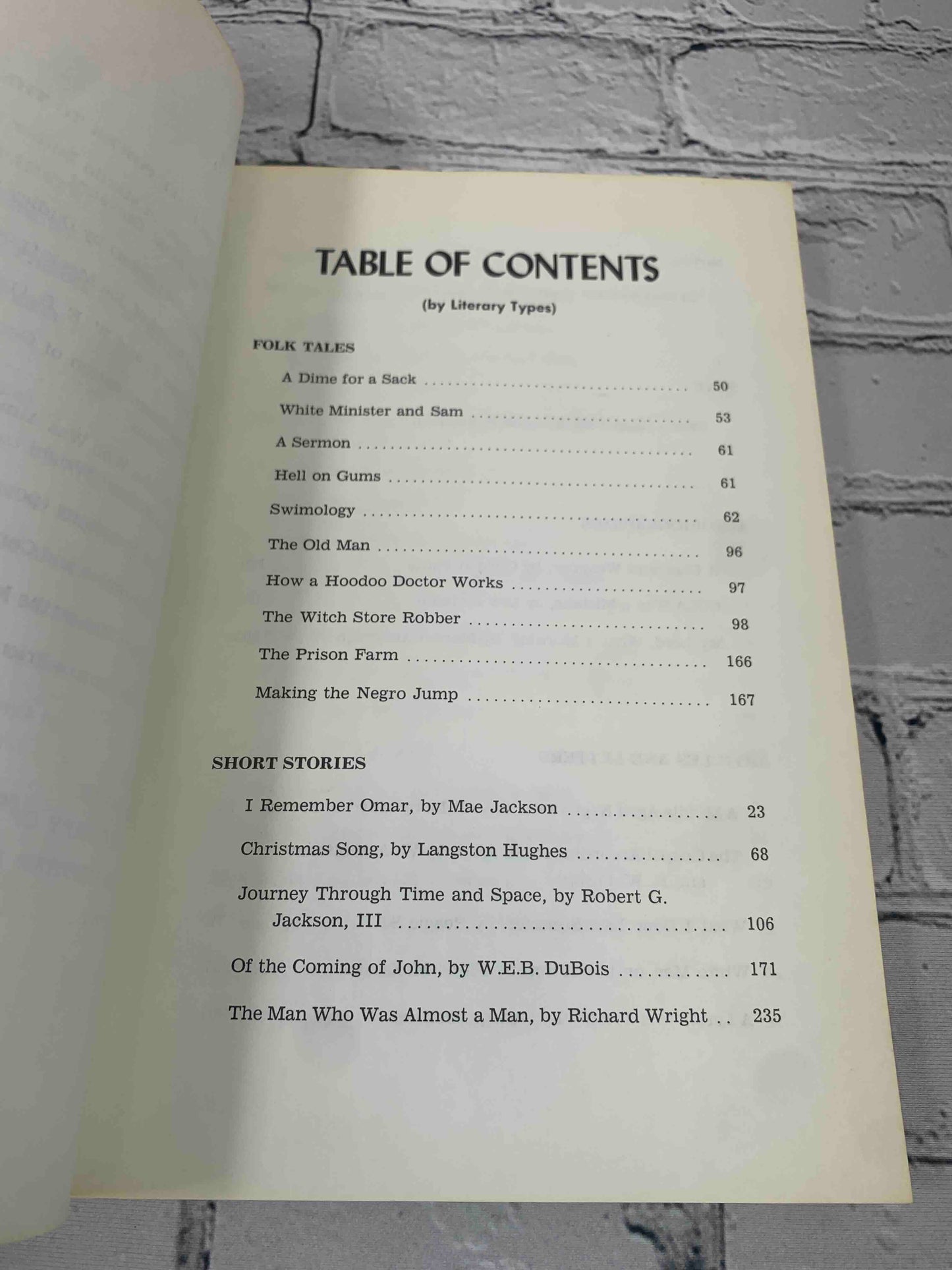 Black Literature An Anthology of Outstanding Black Writers