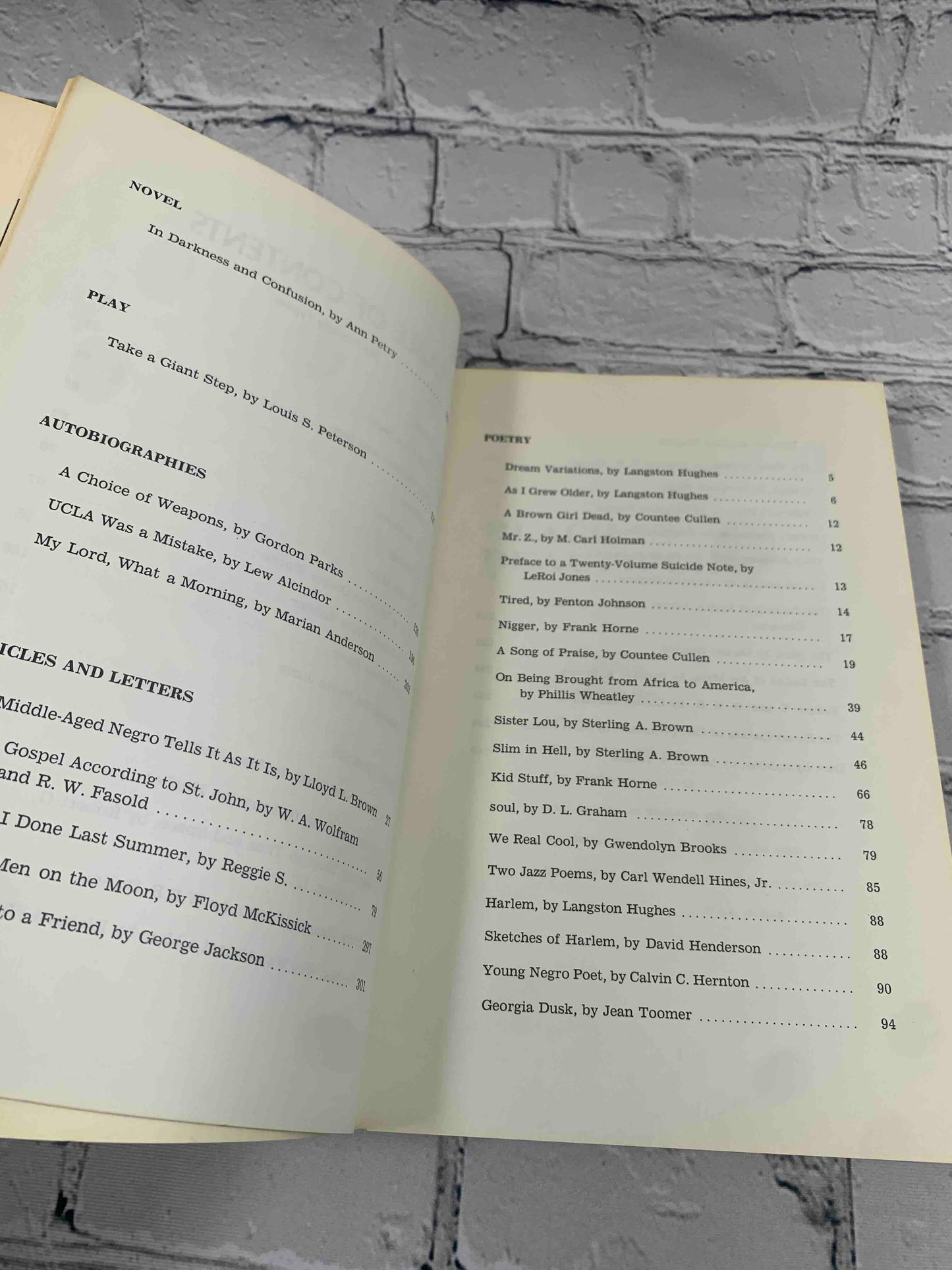 Black Literature An Anthology of Outstanding Black Writers