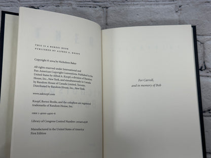 Checkpoint by Nicholson Baker [1st Edition Uncorrected Proof · 2004]