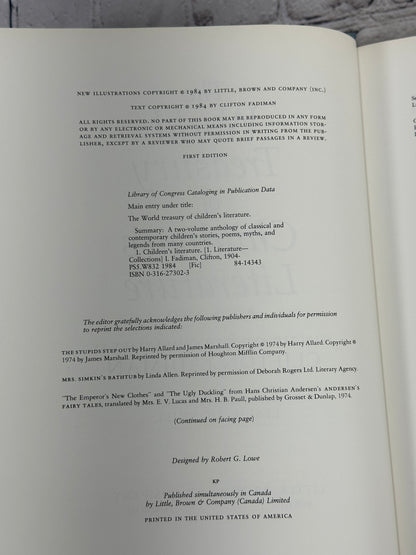 The World Treasury of Children's Literature edited by Clifton Fadiman [1984]