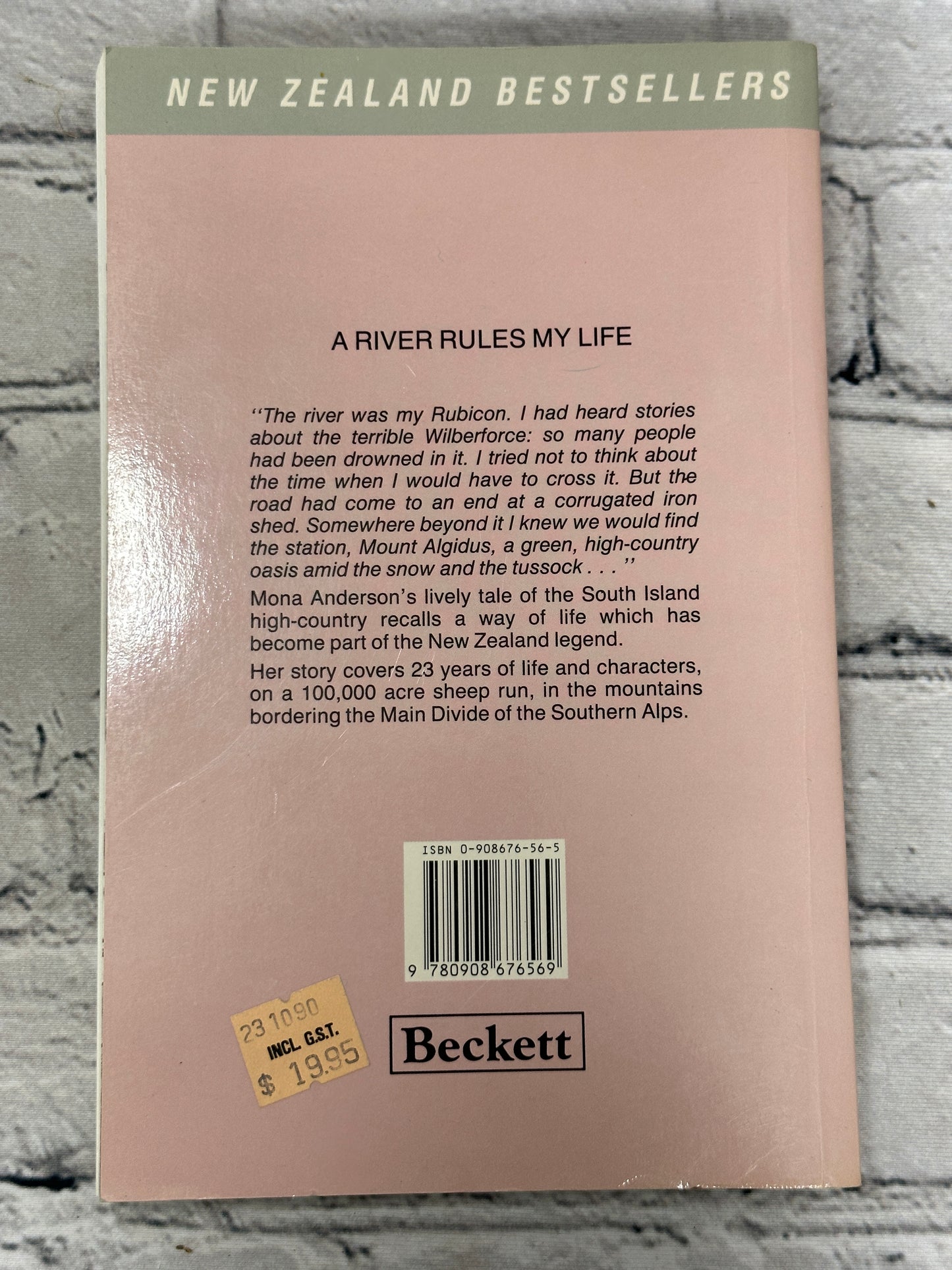 A River Rules My Life by Mona Anderson [1988]