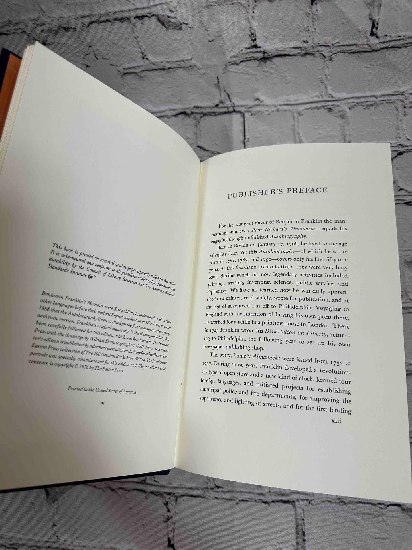 The Autobiography of Benjamin Franklin