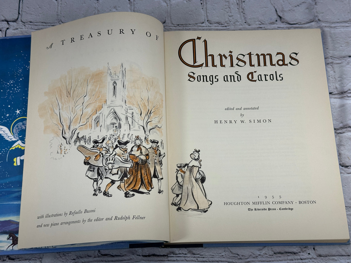 A Treasury of Christmas Songs and Carols by Henry W. Simon [1st Edition · 1955]