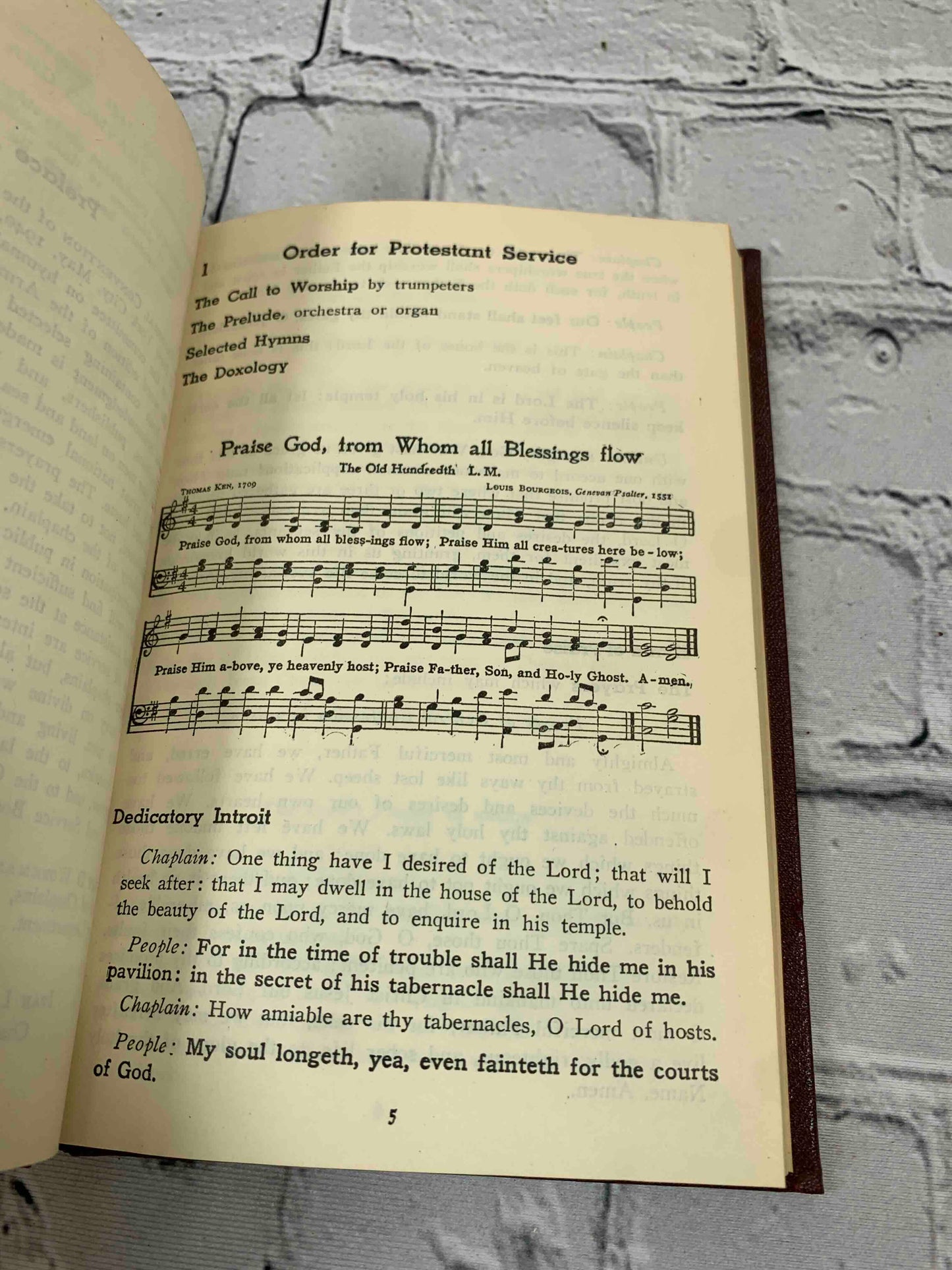 WWII Song and Service Book for Ship and Field Army & Navy
