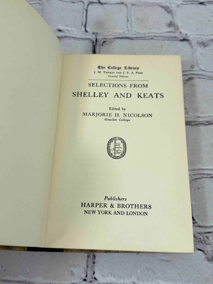 Selections from Shelley and Keats