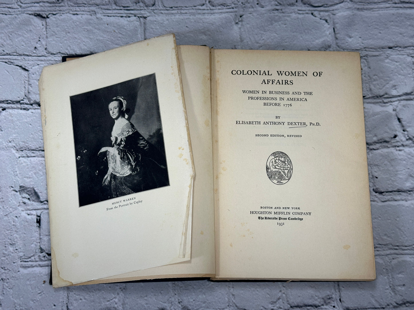 Colonial Women of Affairs By Elisabeth Dexter [1931]