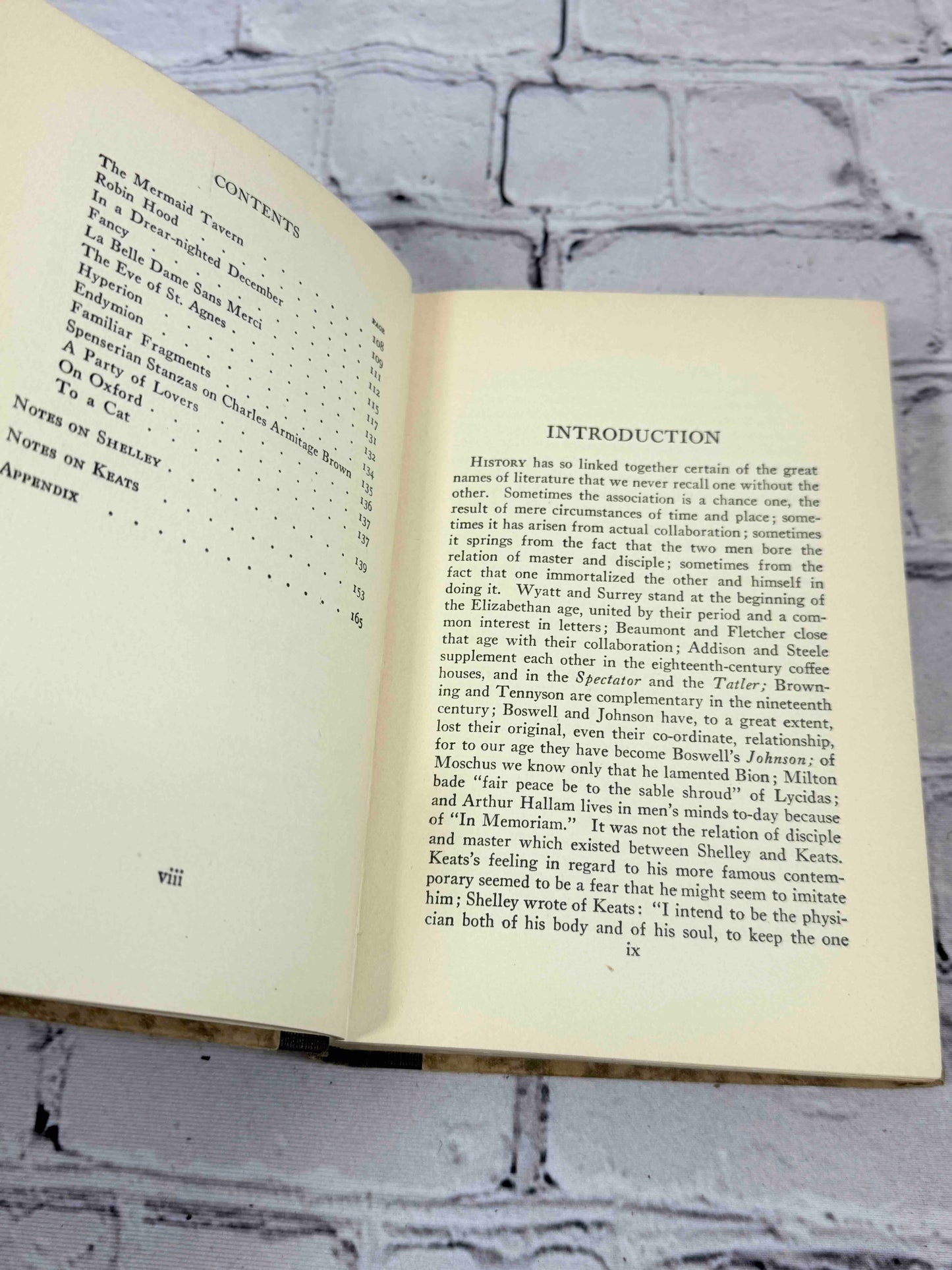 Selections from Shelley and Keats