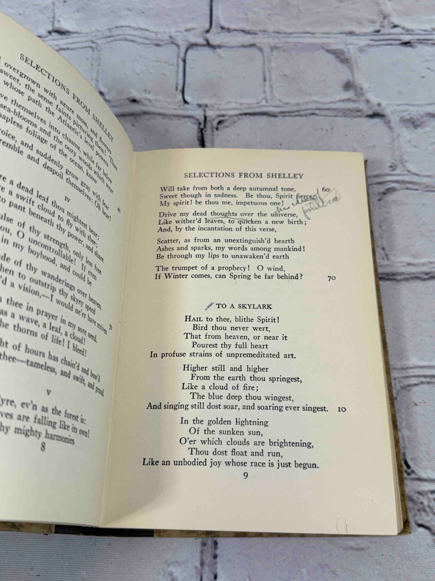 Selections from Shelley and Keats
