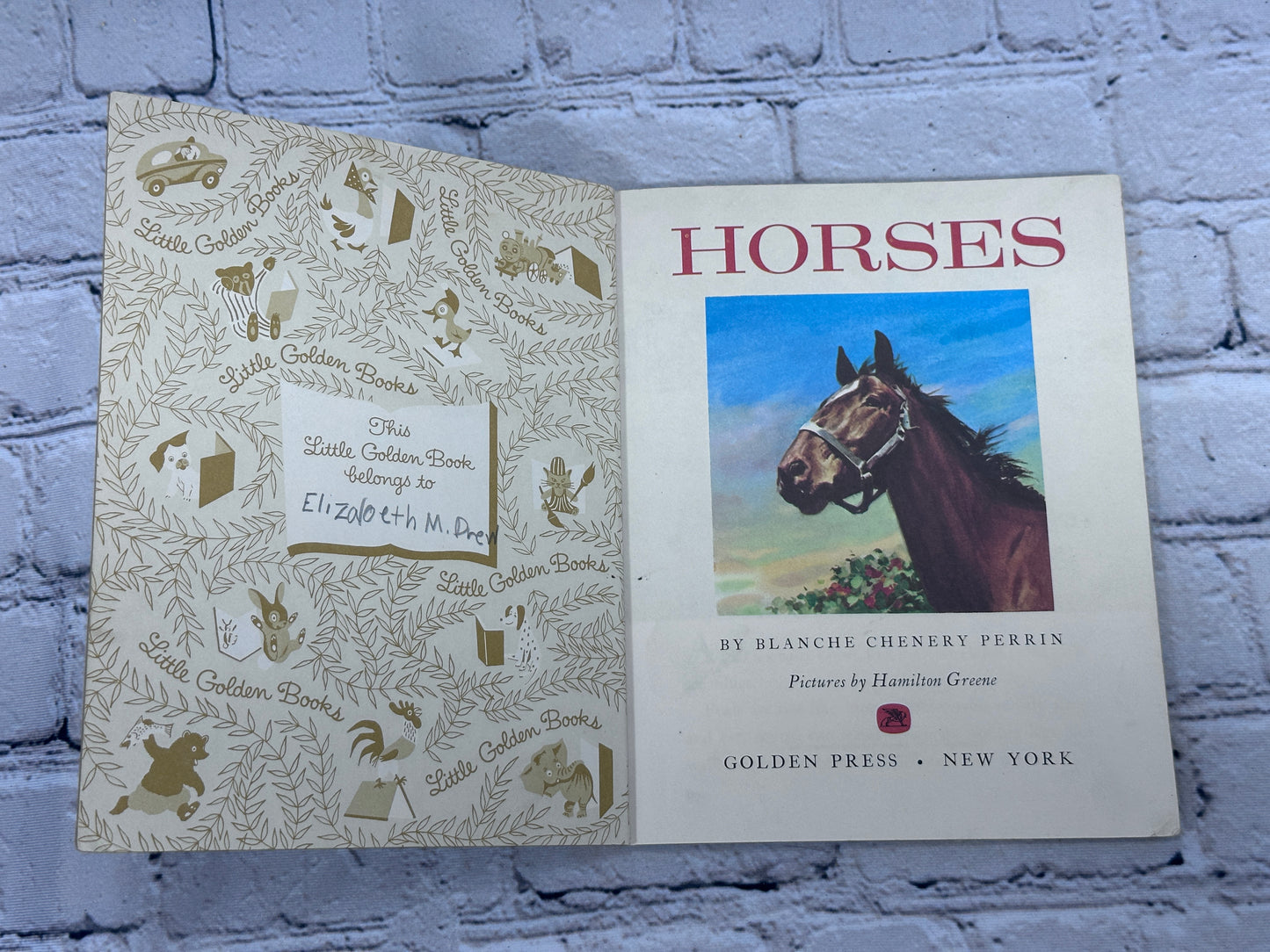 Horses by Blanche Perrin [A Little Golden Book · 1969]