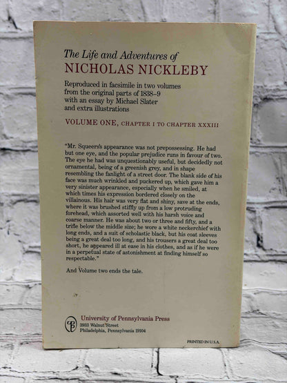 The Life and Adventures of Nicholas Niventures of Nicholas Nickleby: (2 Vols. Set)