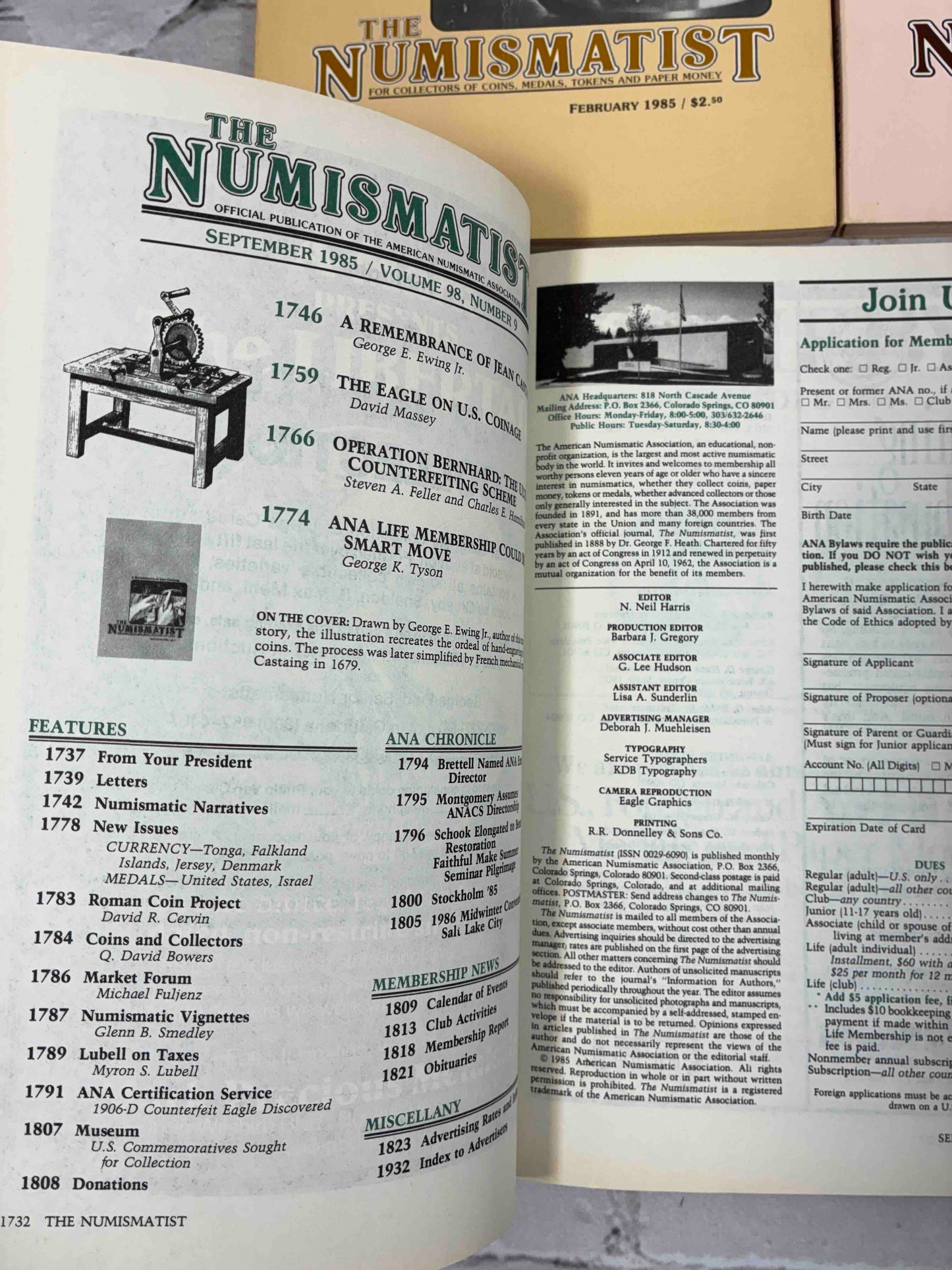 The Numismatist [11 Volumes · 1985 & 1986]