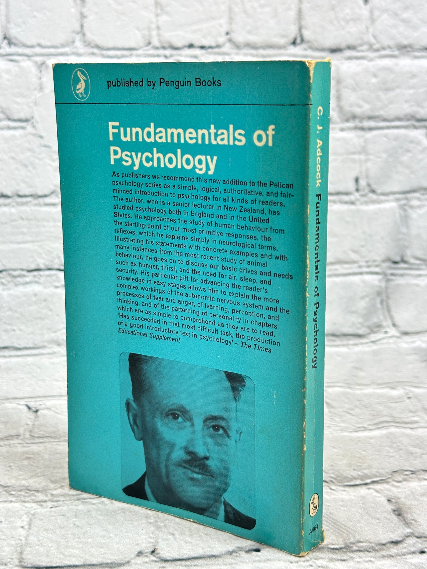 Fundamentals of Psychology by C. J. Adcock [1967]