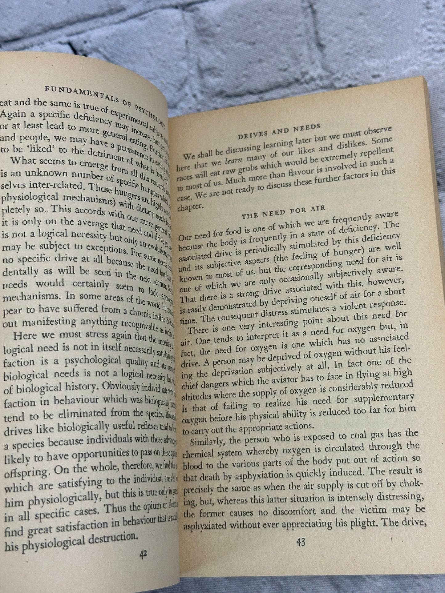 Fundamentals of Psychology by C. J. Adcock [1967]