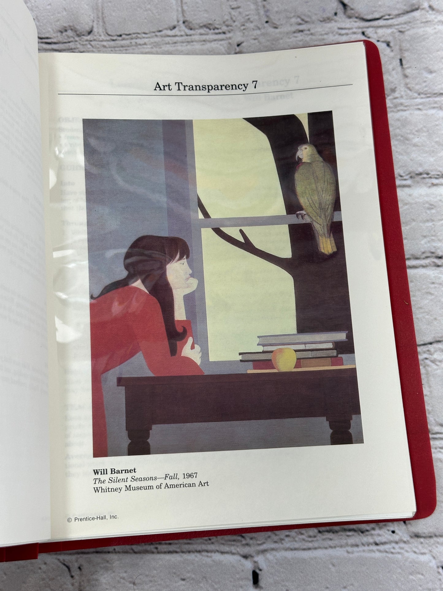 Lesson Plan for Art Transparency [Prentice Hall Inc. · No Stated Date]