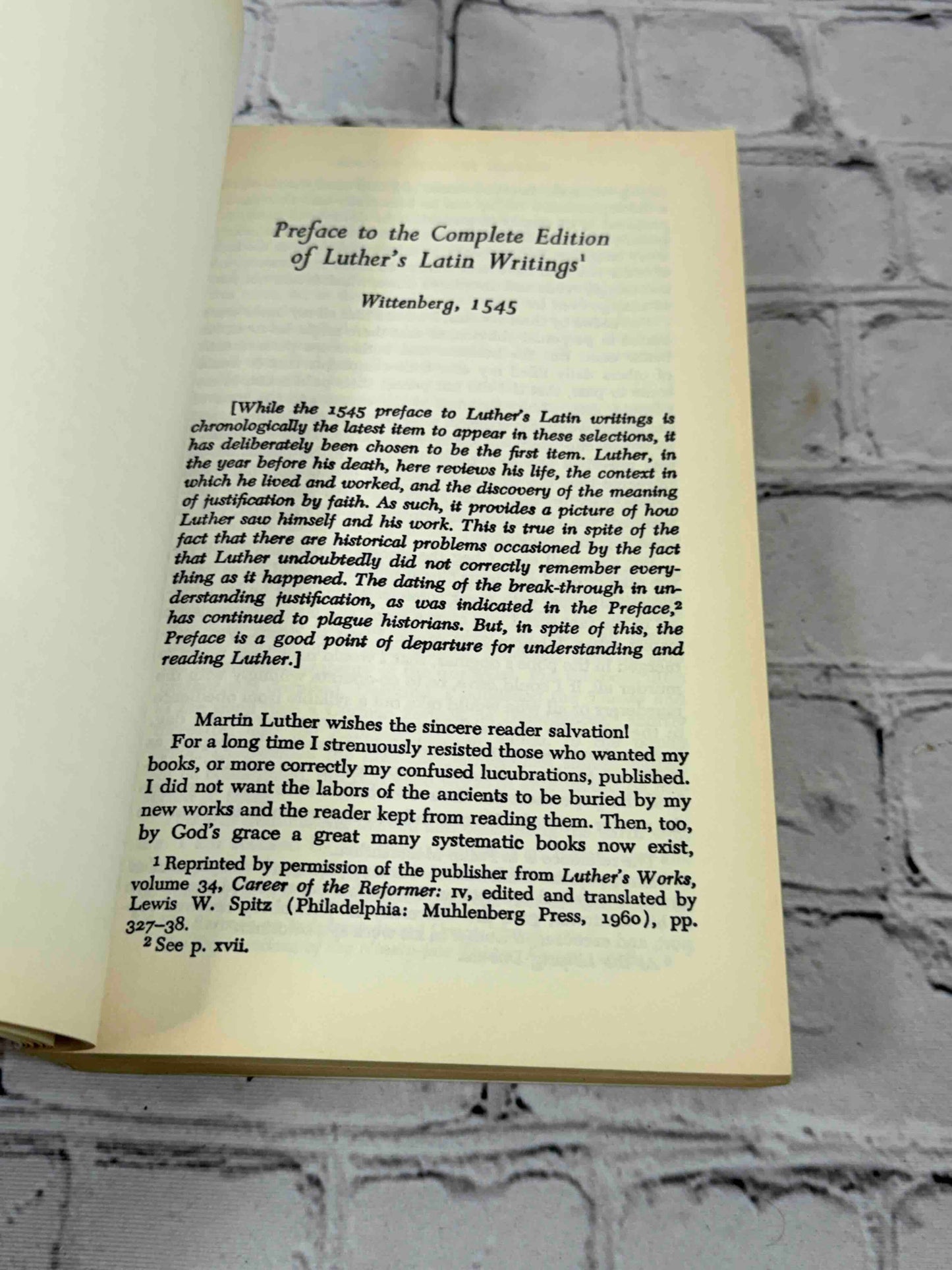 Martin Luther: Selections From His Writings