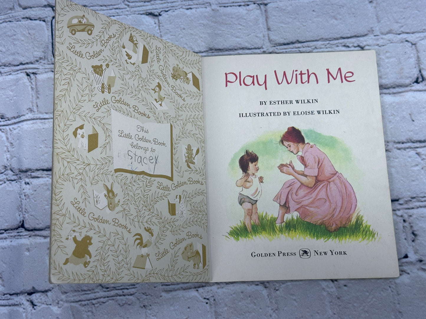 Play With Me By Ether Wilkin [A Little Golden Book · 2nd Print · 1969]