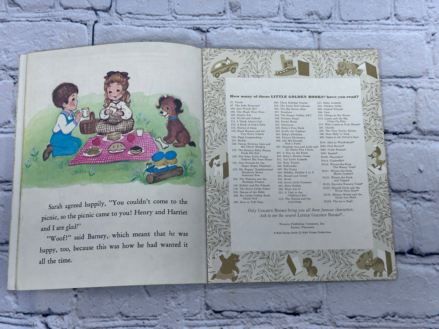 The Ginghams The Backward Picnic [A Little Golden Book · 1976]