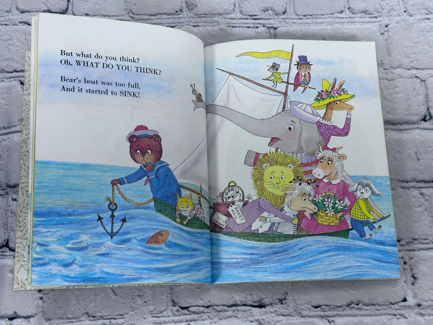 The Bear in the Boat By Ilse-Margret Vogel [A Little Golden Book · 1972]