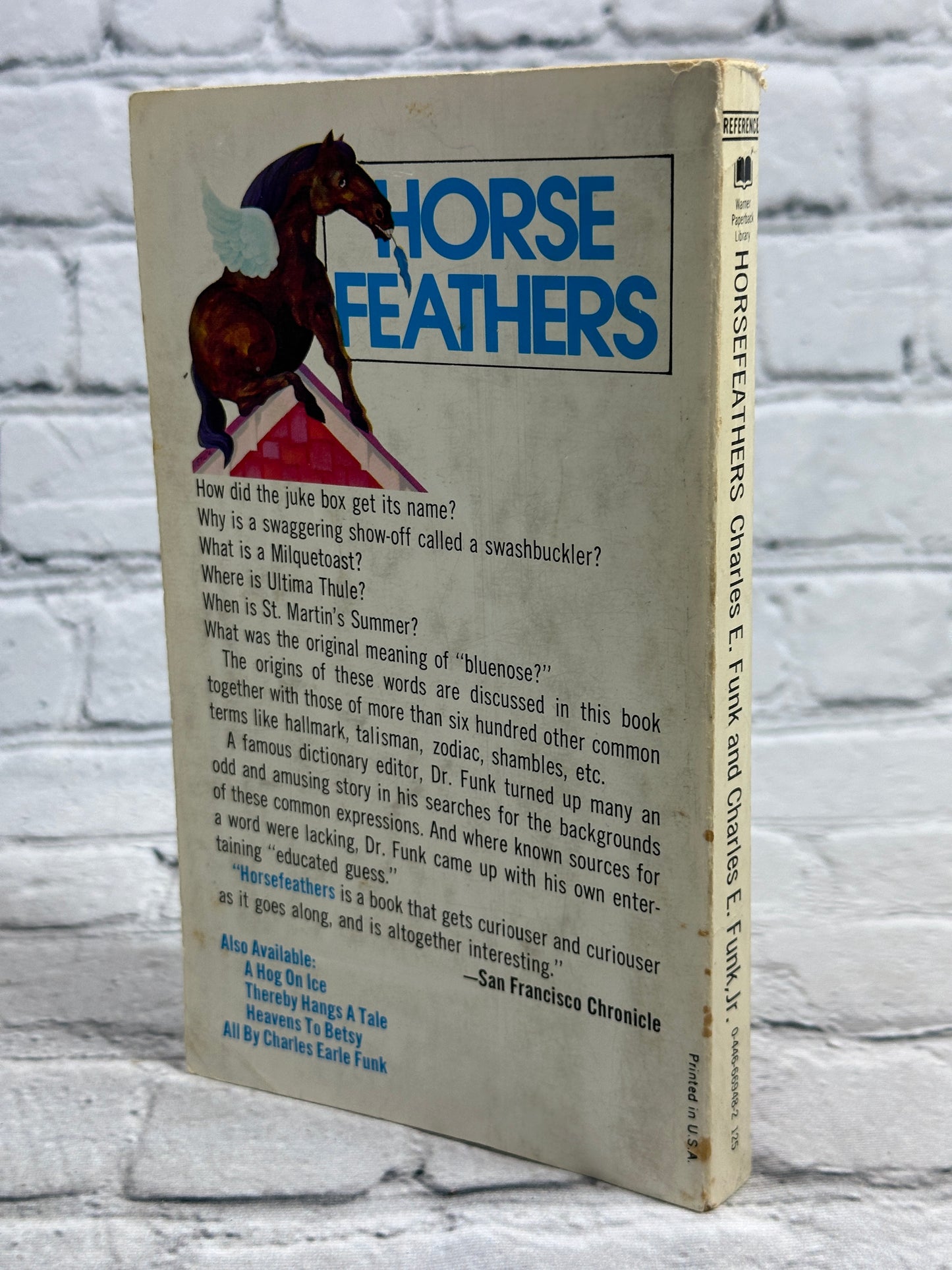 Horsefeathers & More Than 600 Curious Words by Charles Funk [1972 · 1st Print]