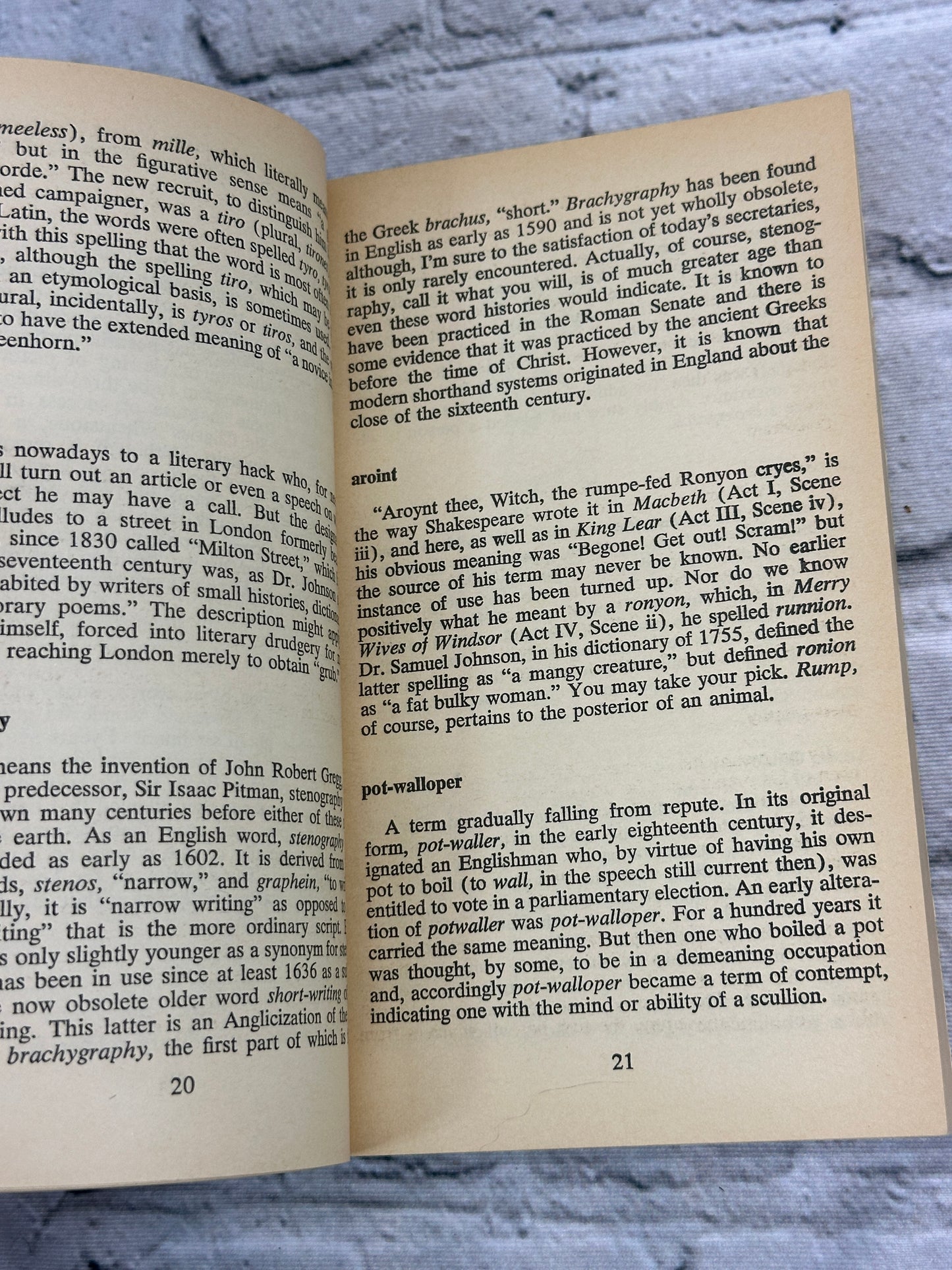 Horsefeathers & More Than 600 Curious Words by Charles Funk [1972 · 1st Print]