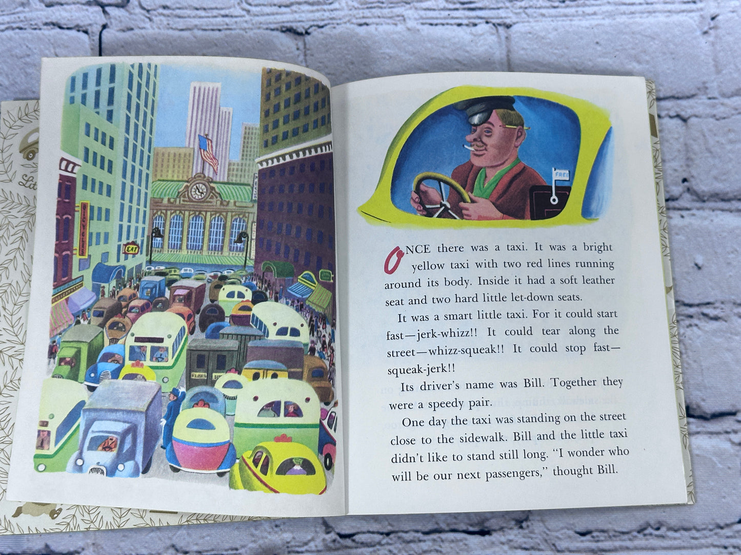 The Taxi That Hurried By Lucy Sprague Mitchell [A Little Golden Book · 1973]