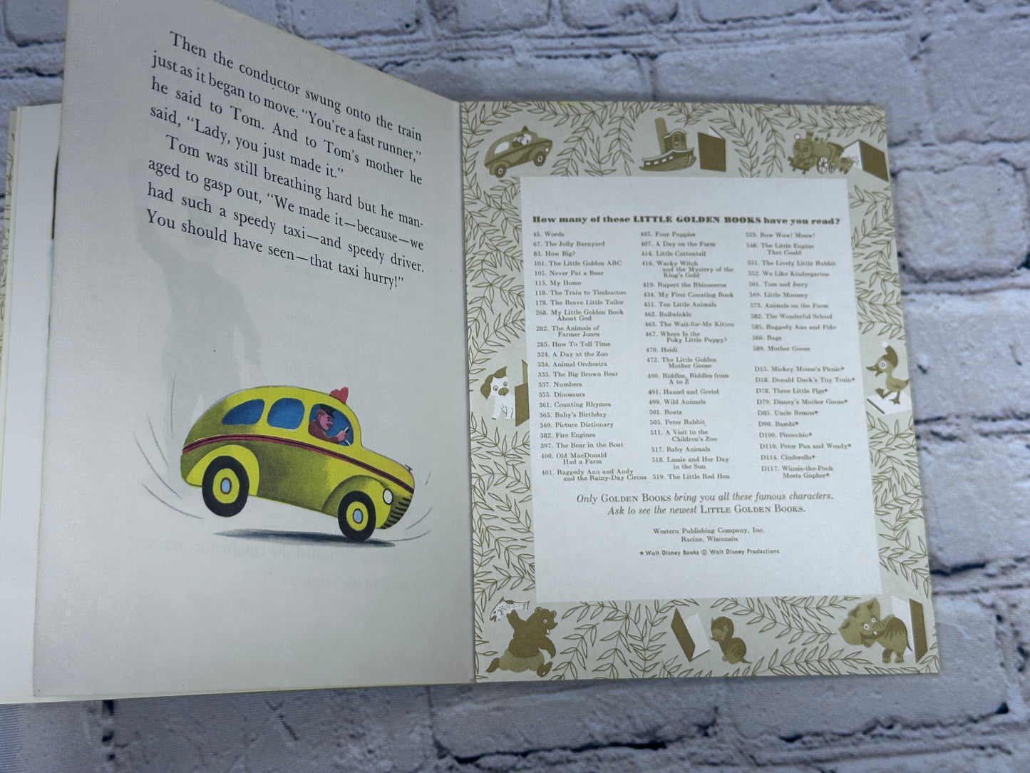 The Taxi That Hurried By Lucy Sprague Mitchell [A Little Golden Book · 1973]