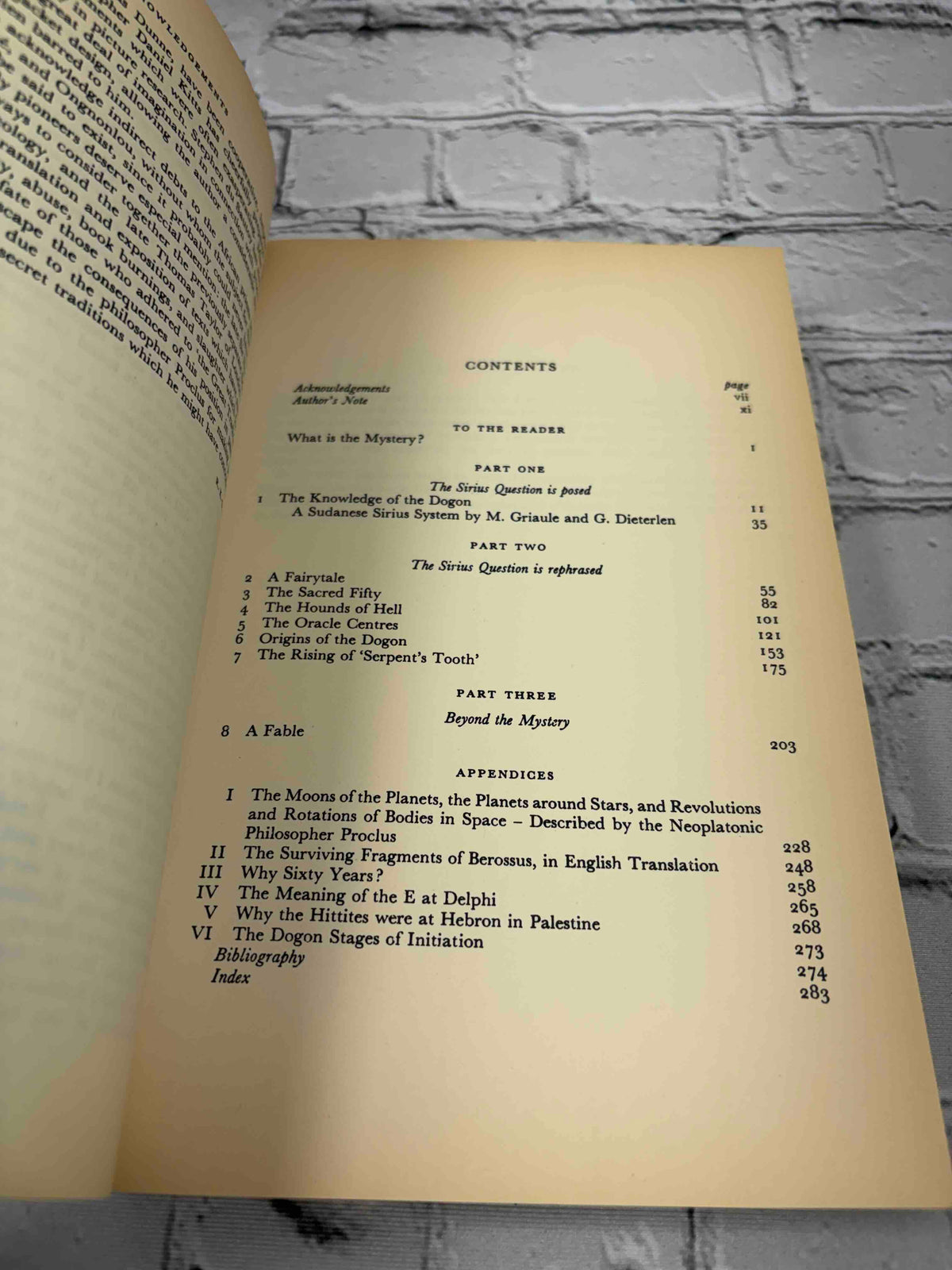 The Sirius Mystery