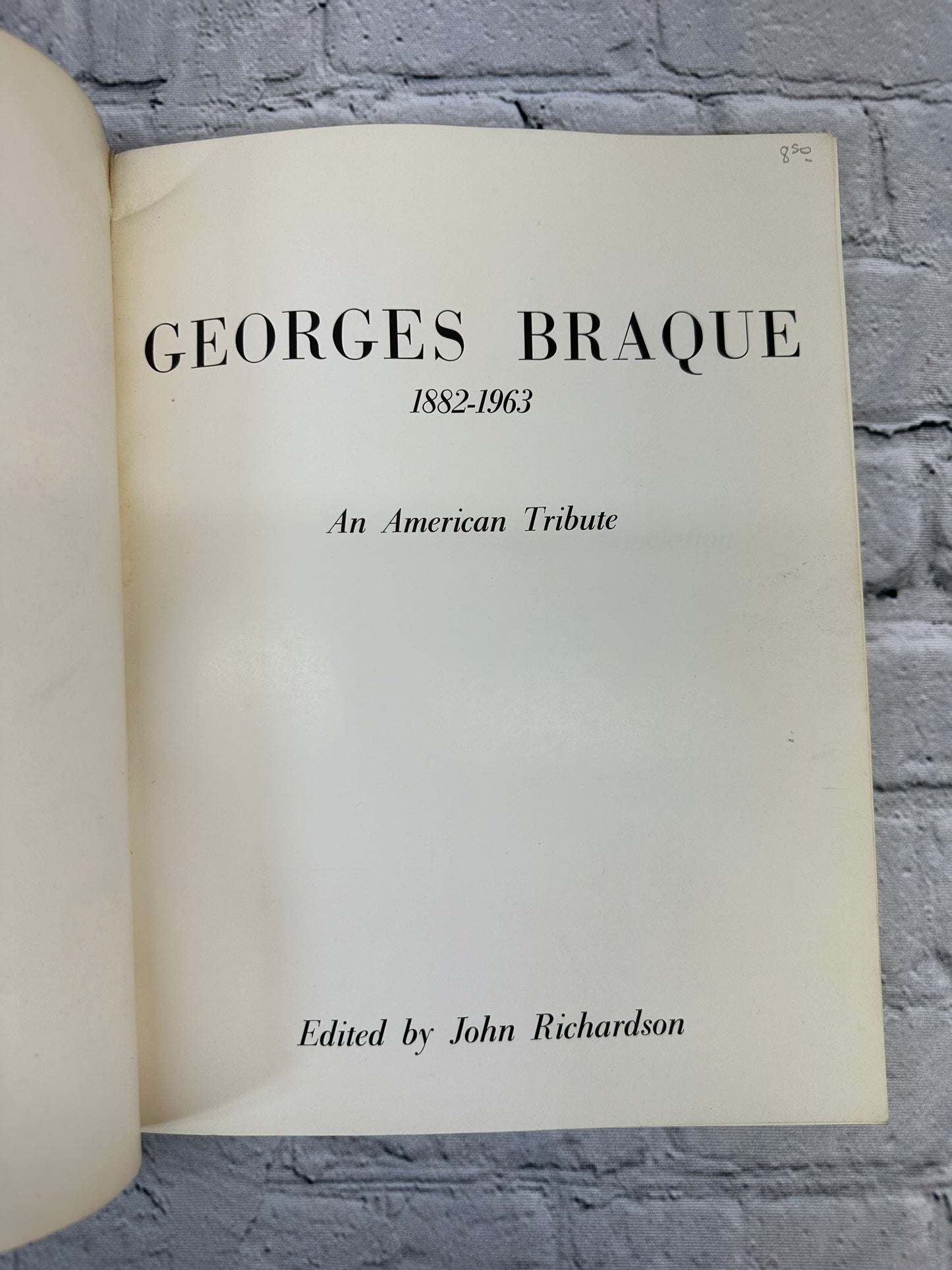 Georges Braque (1882-1963) An American Tribute [1964]